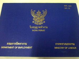 Dokumen work permit Thailand